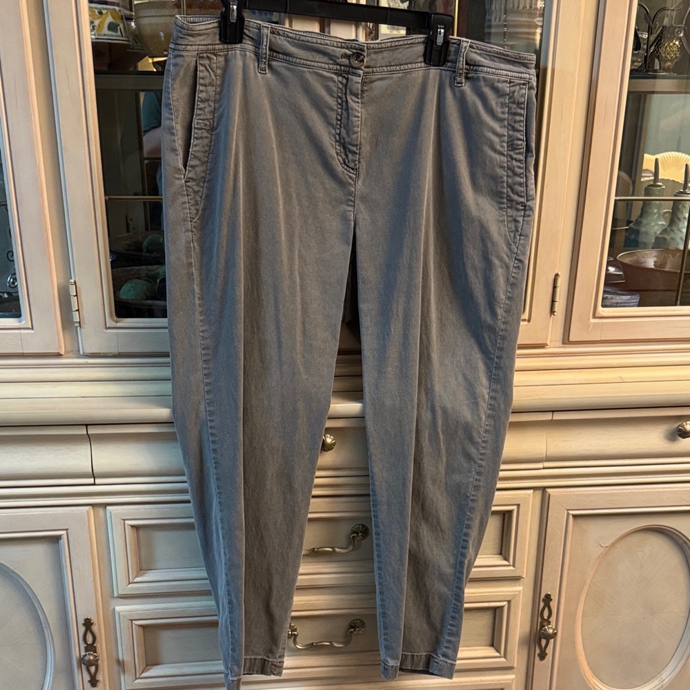 J. Jill Light Greenish Gray Neutral Color Pants